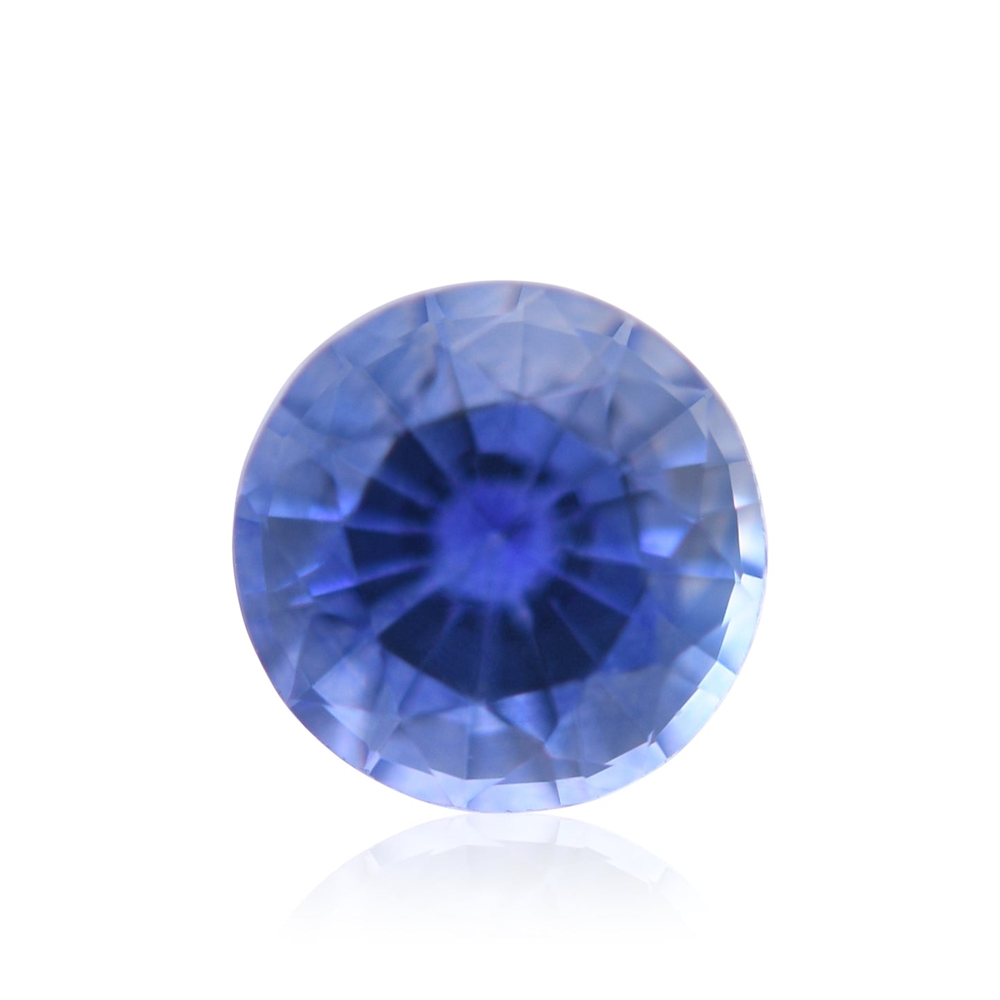 0,60 Karat blauer runder Saphir aus Sri Lanka