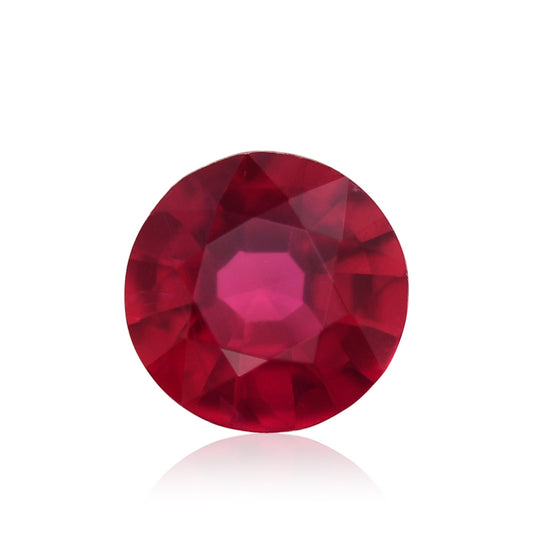 0.61 Carat Red MOZAMBIQUE Round Ruby