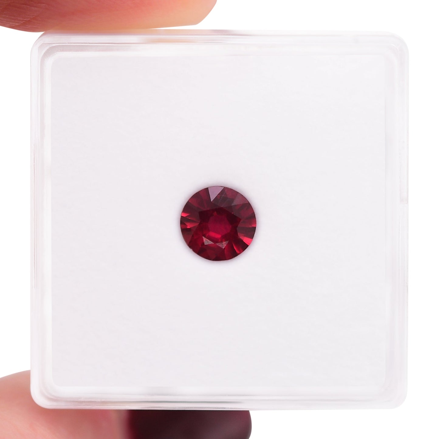 0.61 Carat Red MOZAMBIQUE Round Ruby