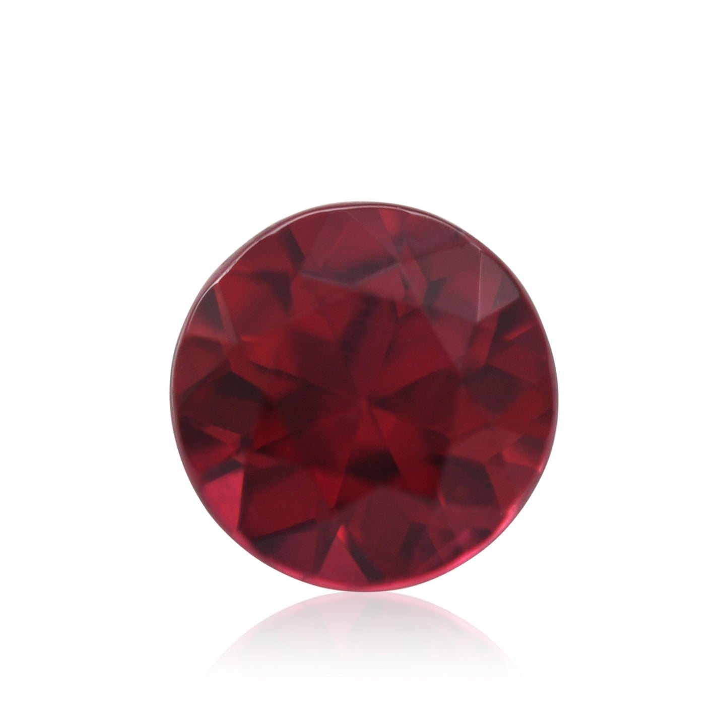 0,62 Karat roter runder Rubin aus Mosambik