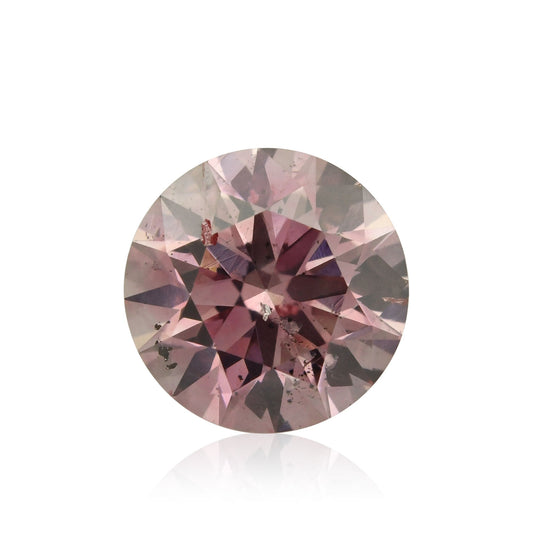 0,63 Karat Fancy Intense Purplish Pink Runder Diamant I1 GIA