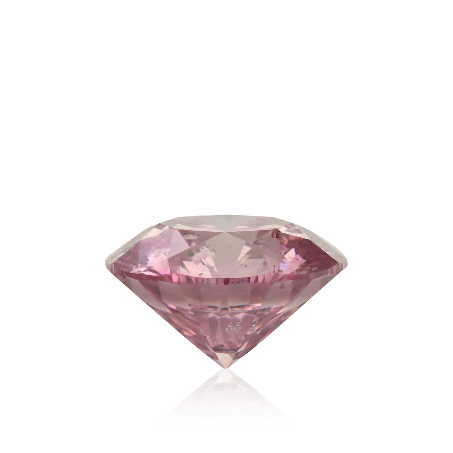 0,63 Karat Fancy Intense Purplish Pink Runder Diamant I1 GIA
