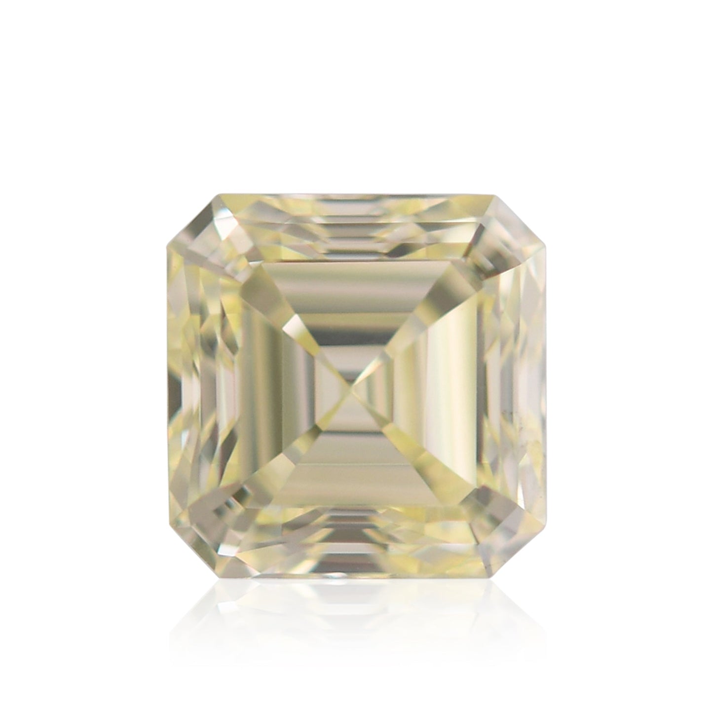 0,63 Karat Fancy Light Yellow Asscher Diamant VVS1 GIA