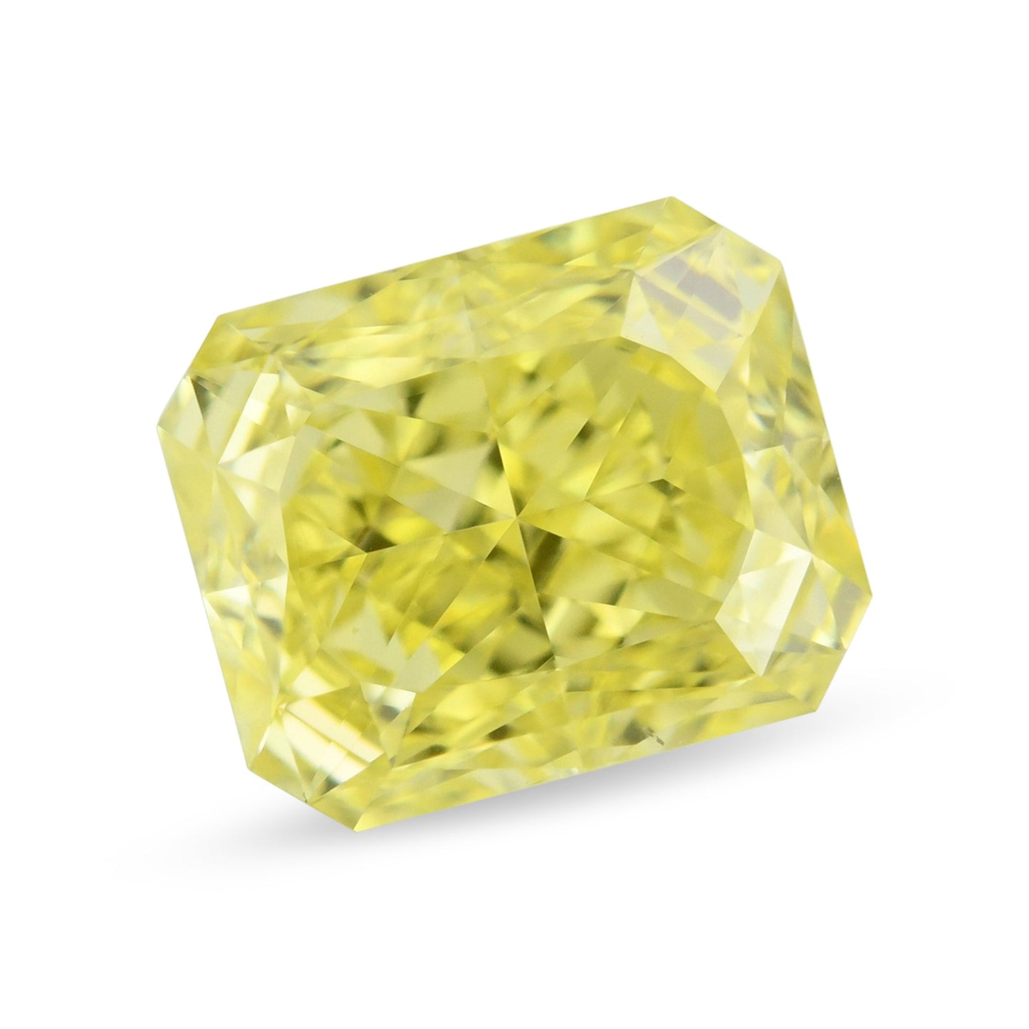0.65 Carat Fancy Intense Yellow Radiant Diamond VS2 GIA
