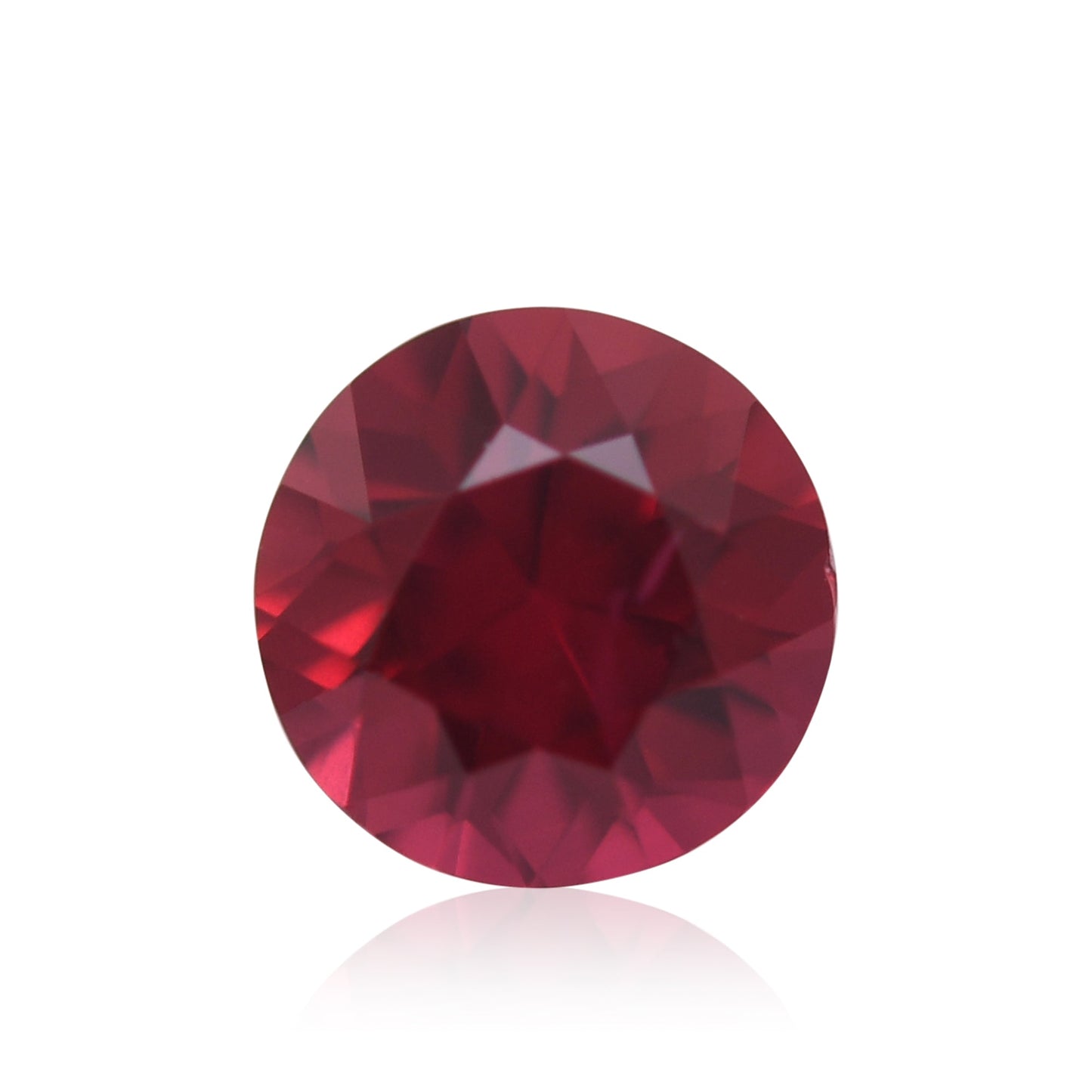 0,67 Karat roter runder Rubin aus Mosambik