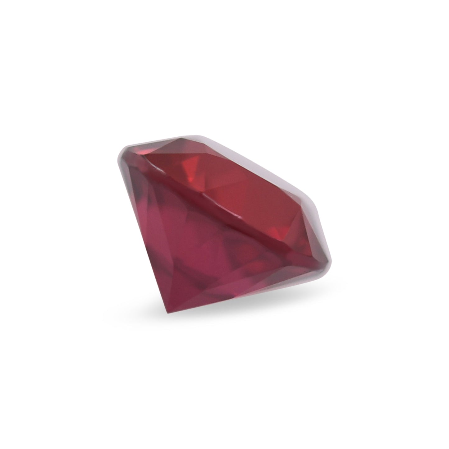 0,67 Karat roter runder Rubin aus Mosambik