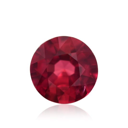 0.67 Carat Red MOZAMBIQUE Round Ruby