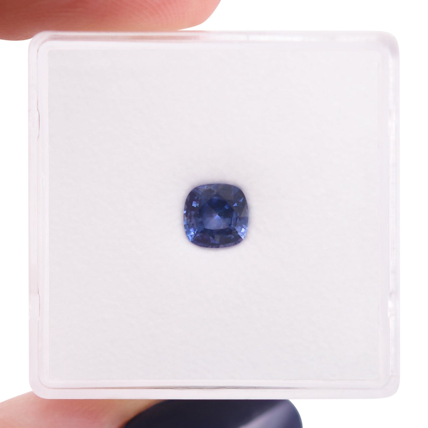 0,67 Karat blauer Kissen-Saphir aus Sri Lanka
