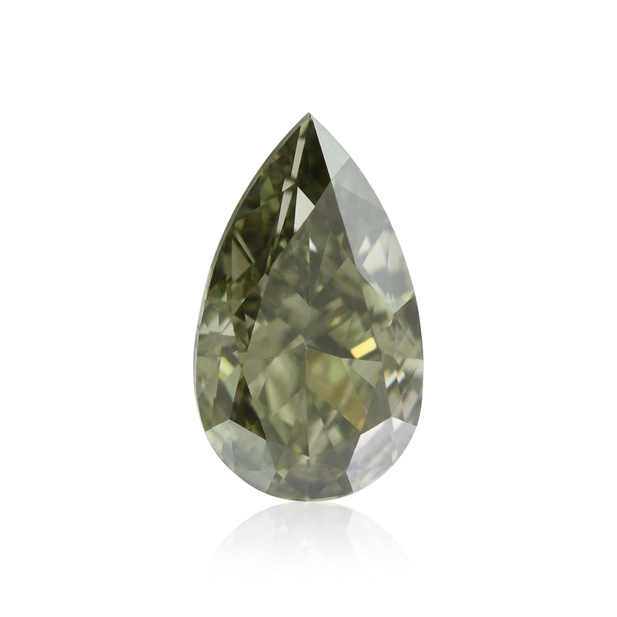 Birnenförmiger Diamant | 0,7 ct | Dunkelgrau-Gelbgrün | VS2 | GIA | Ref. 722790