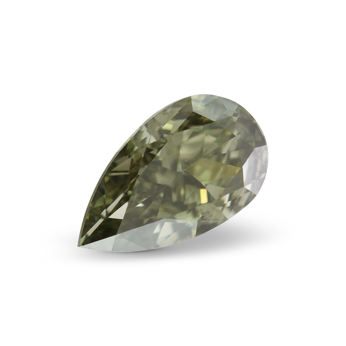 Birnenförmiger Diamant | 0,7 ct | Dunkelgrau-Gelbgrün | VS2 | GIA | Ref. 722790