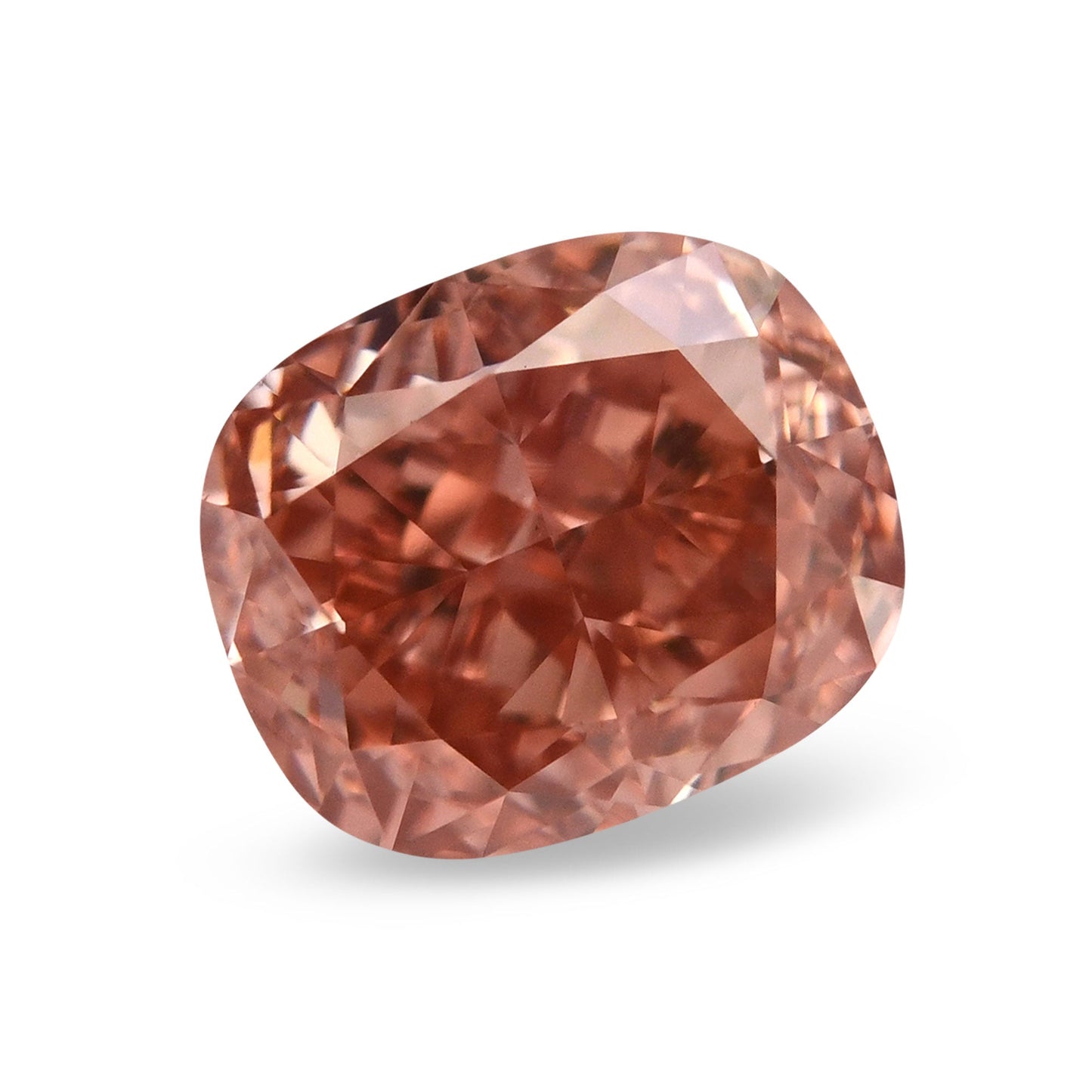 0,71 Karat Fancy Brown Pink Cushion Diamant VS1 GIA