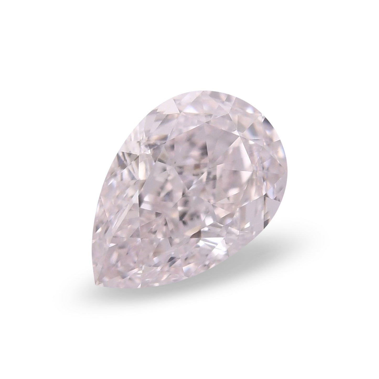 0,71 Karat zartrosa Birnenförmiger Diamant, IF GIA
