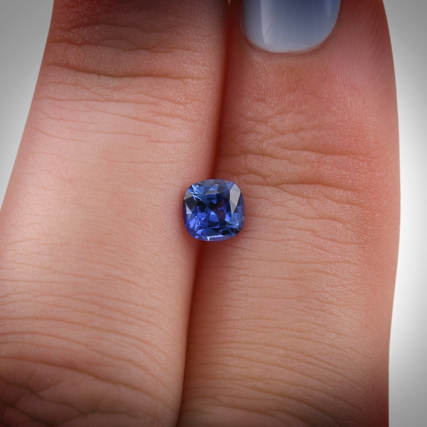 0,71 Karat blauer Kissen-Saphir aus Sri Lanka