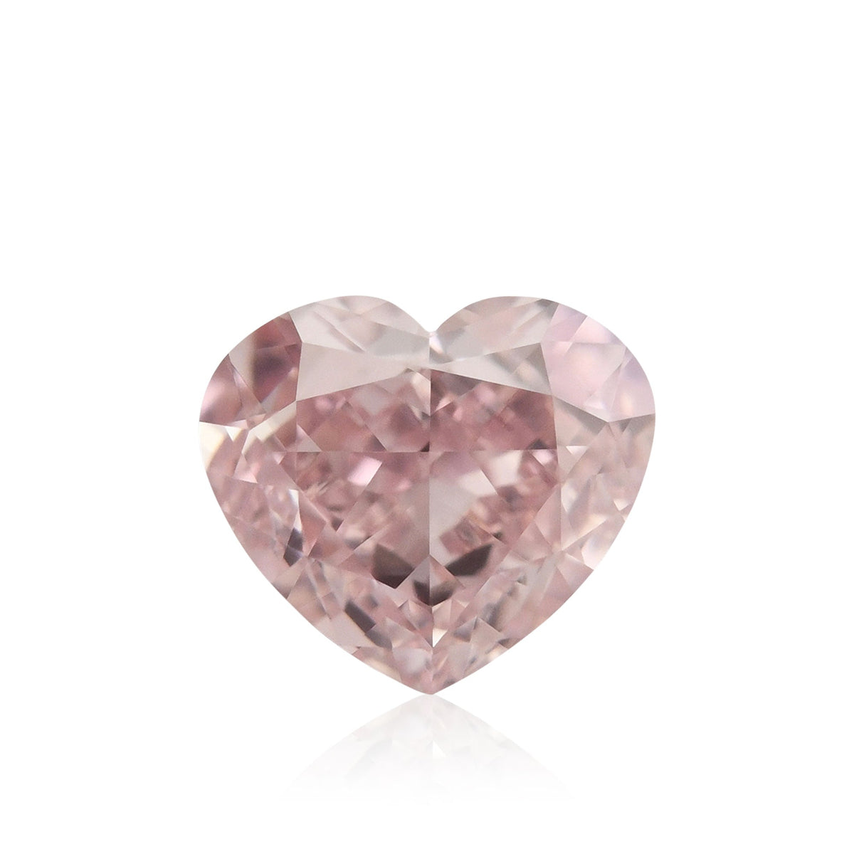 0,74 Karat Fancy Pink Herzförmiger Diamant VS2 GIA