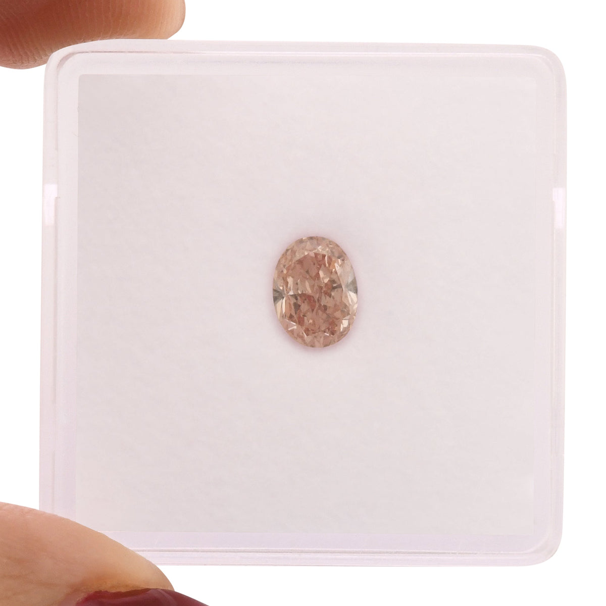 Ovaler Diamant | 0,74 ct | Fancy Orange Pink | VS2 | GIA | Ref. 709919