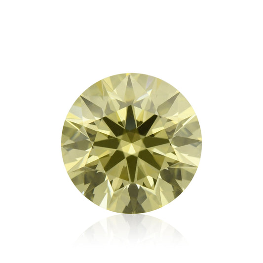 0.75 Carat Fancy Yellow Round Diamond IF GIA