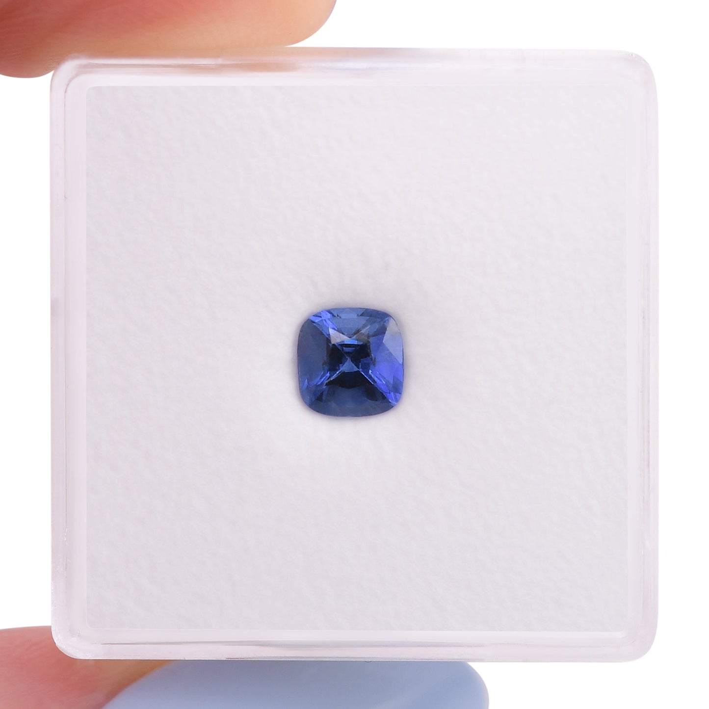0,75 Karat blauer Kissen-Saphir aus Sri Lanka