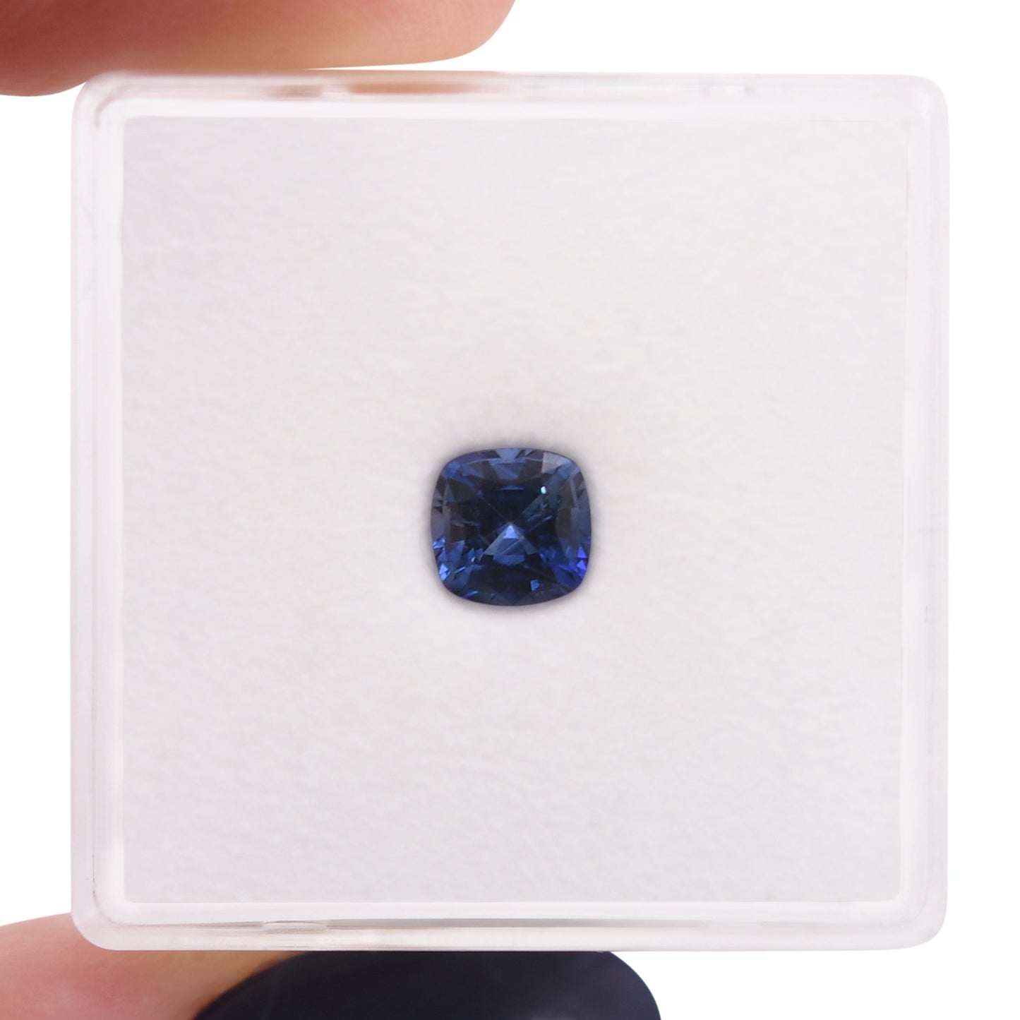 0,76 Karat blauer Kissen-Saphir aus Sri Lanka