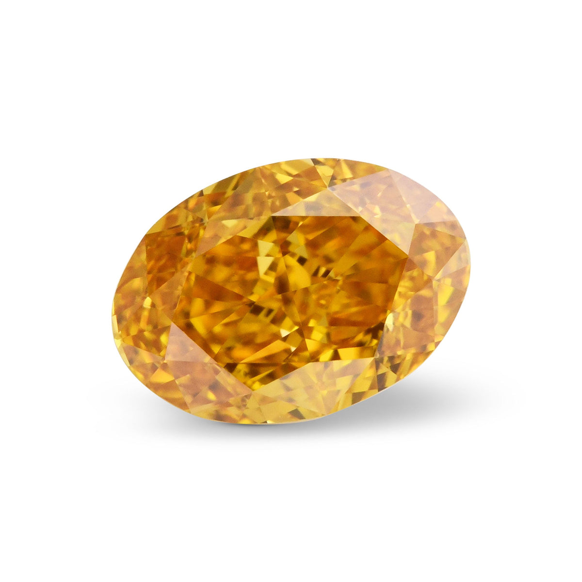 Ovaler Diamant | 0,79 ct | Fancy Vivid Yellow Orange | VS1 | GIA | Ref 714841