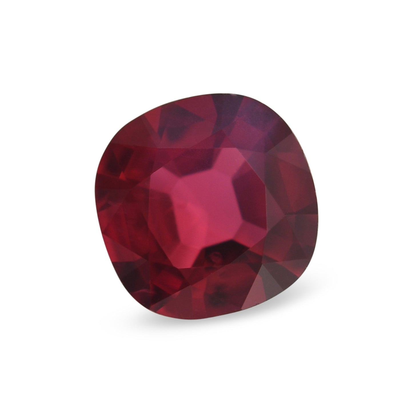 0,85 Karat roter Mosambik-Kissenrubin