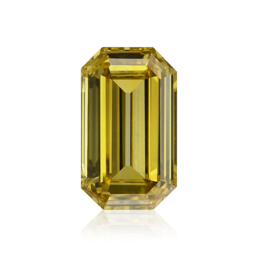 0.87 Carat Fancy Deep Brownish Greenish Yellow Emerald Diamond VS2