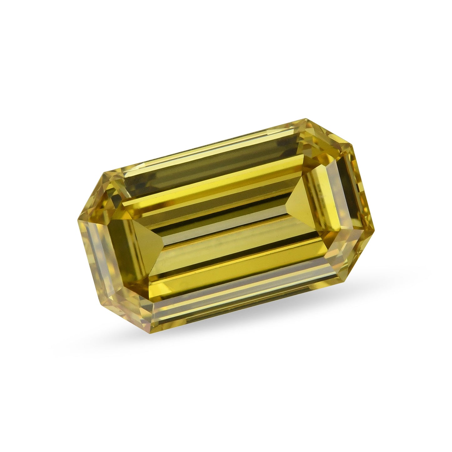 0,87 Karat Fancy Deep Brownish Greenish Yellow Emerald Diamond VS2