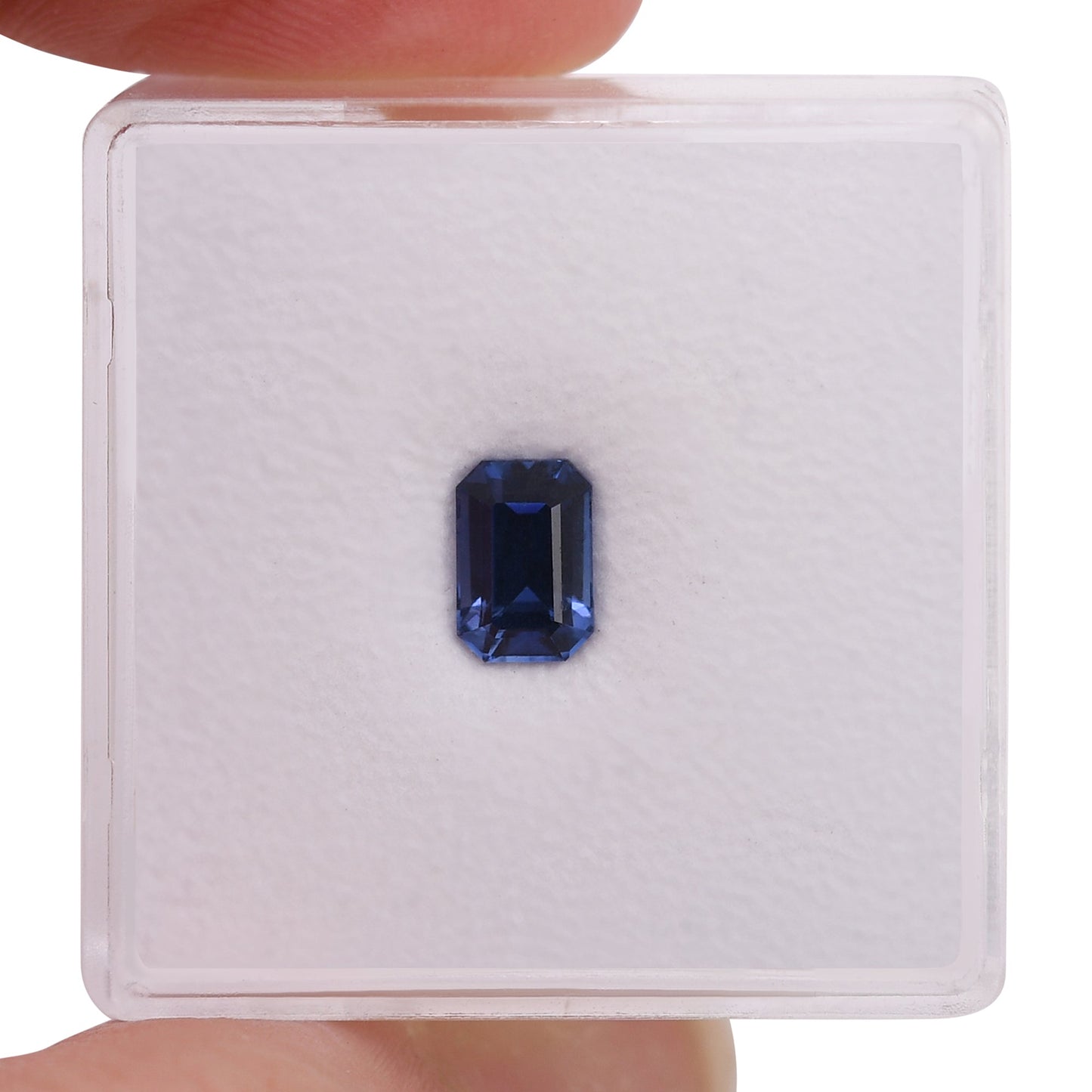 0,89 Karat blauer Smaragd-Saphir aus Sri Lanka