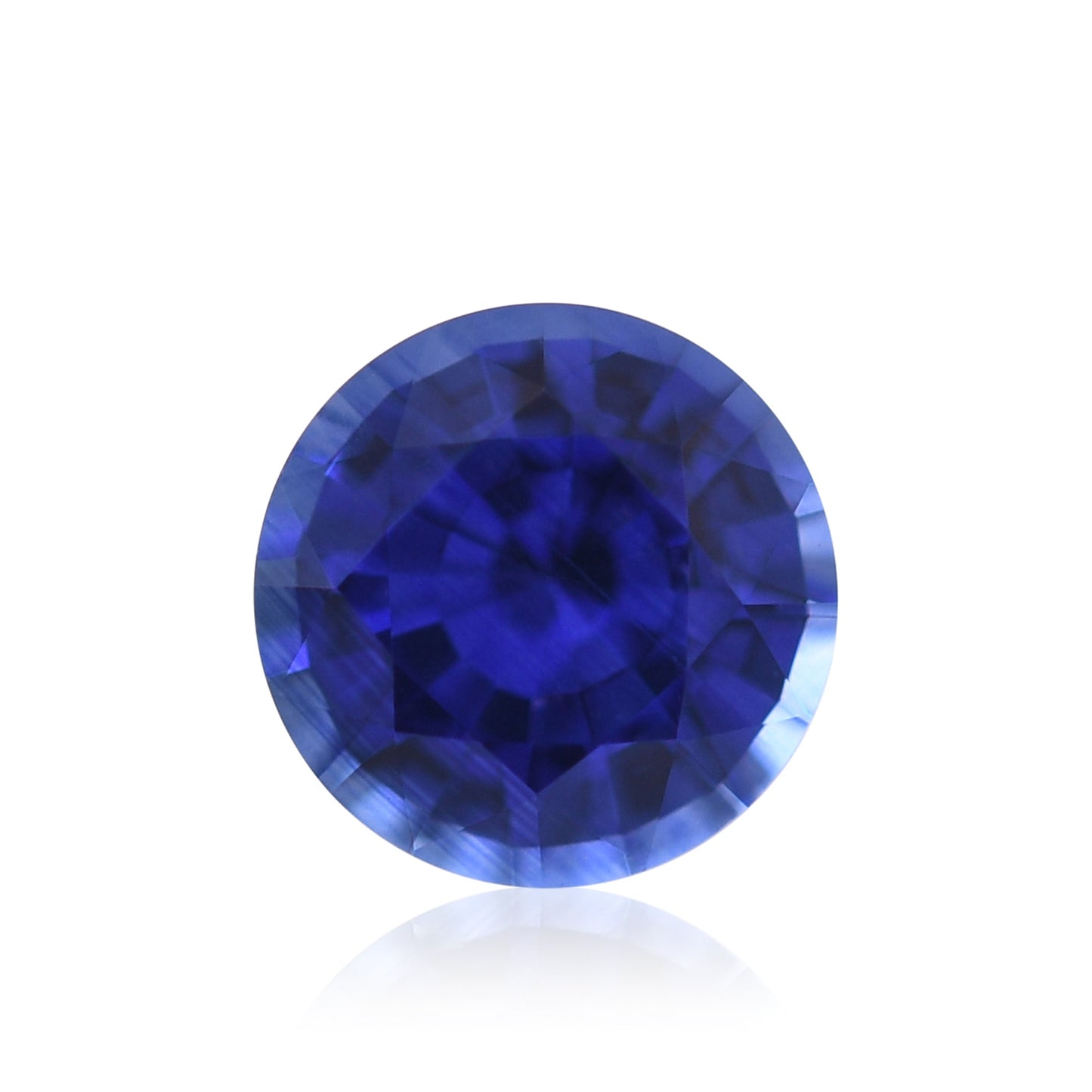 0,89 Karat blauer runder Saphir aus Sri Lanka
