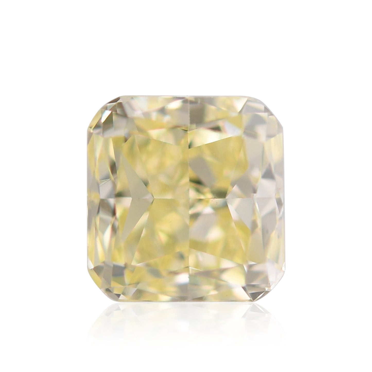 0,90 Karat Fancy Light Yellow Cushion Diamond VS2 GIA