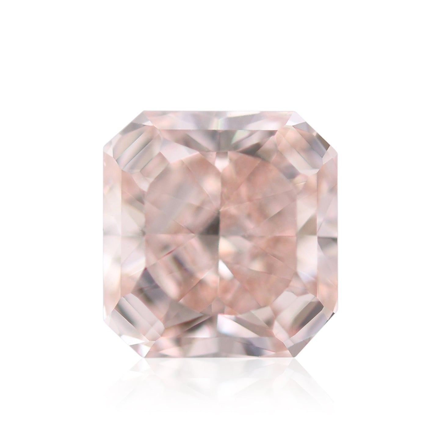 0,90 Karat Fancy Orange Pink Radiant Diamant IF GIA