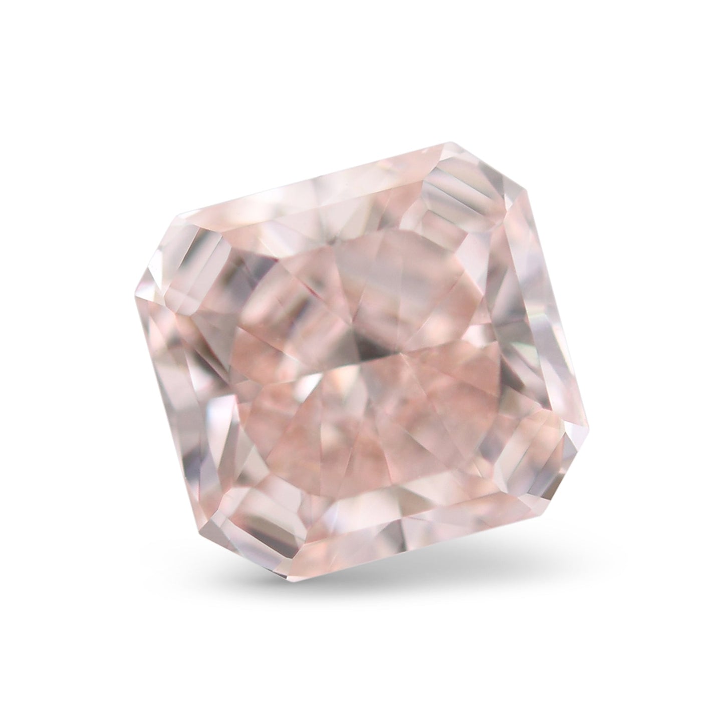 0,90 Karat Fancy Orange Pink Radiant Diamant IF GIA