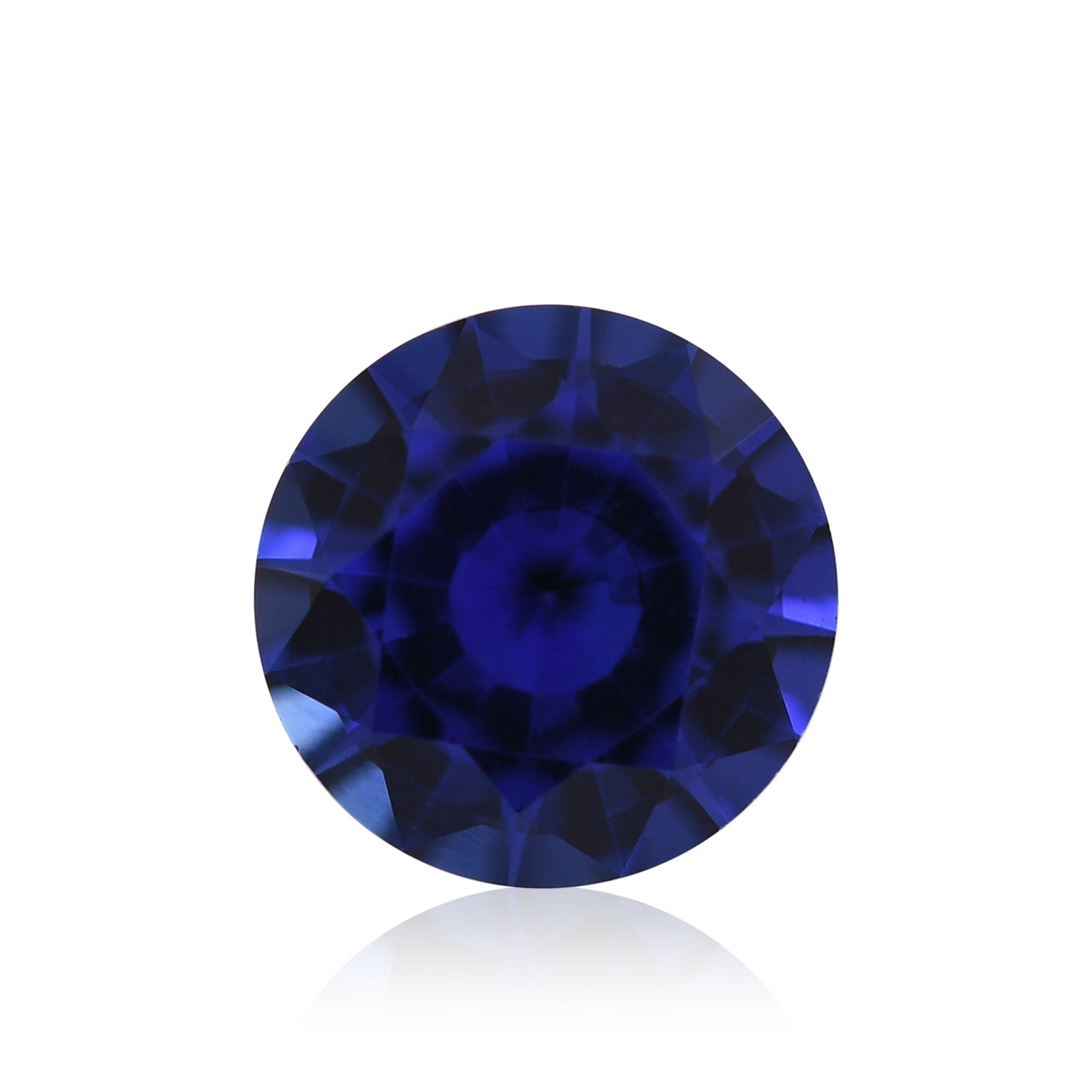 0,90 Karat blauer runder Saphir aus Sri Lanka