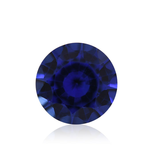 0,90 Karat blauer runder Saphir aus Sri Lanka