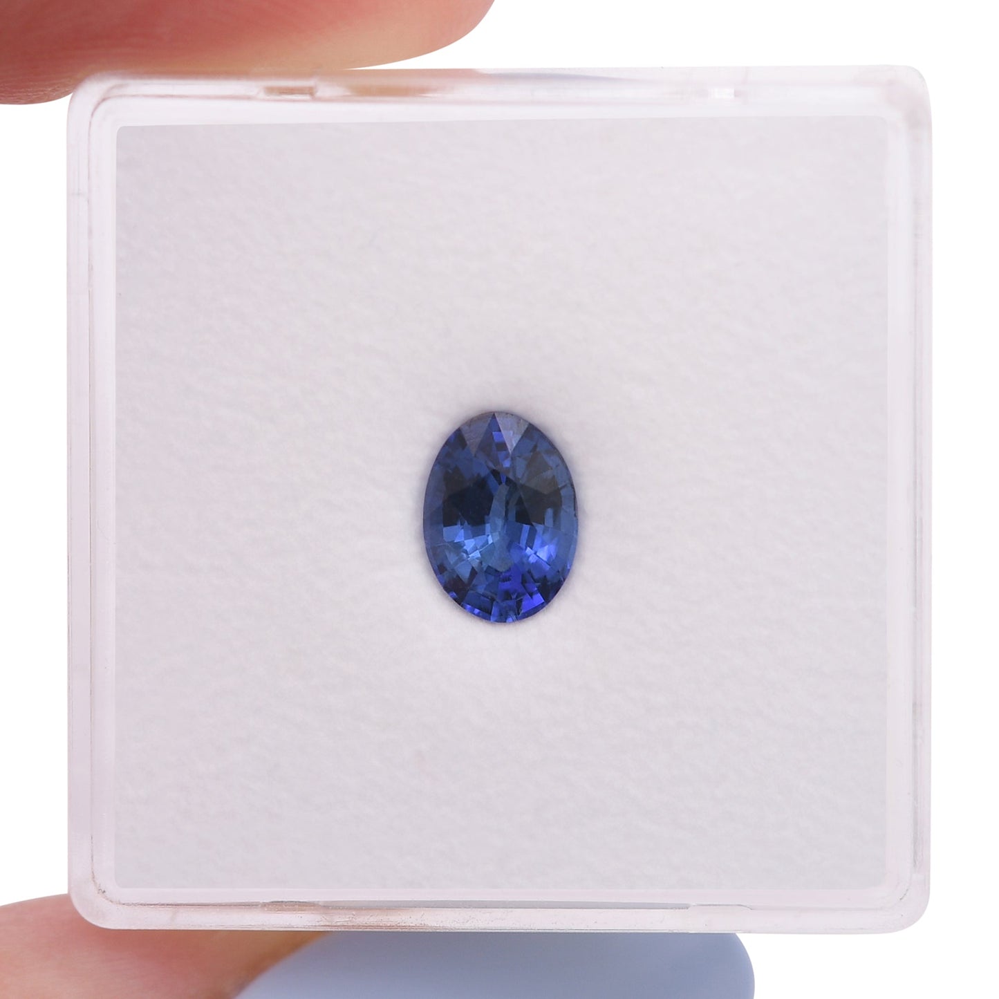 0,90 Karat blauer ovaler Saphir aus Sri Lanka