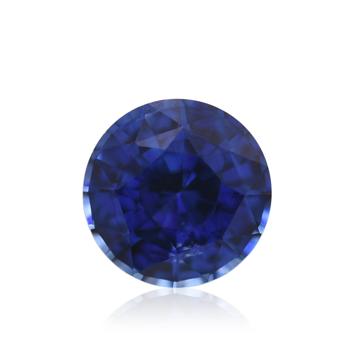 0,90 Karat blauer runder Saphir aus Sri Lanka