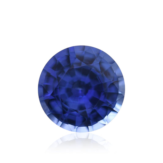 0,93 Karat blauer runder Saphir aus Sri Lanka