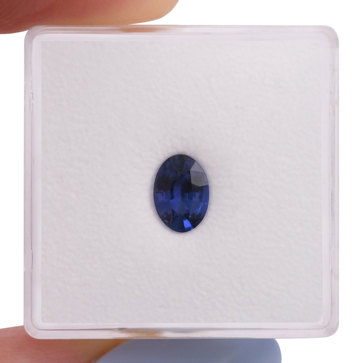0,94 Karat blauer ovaler Saphir aus Sri Lanka
