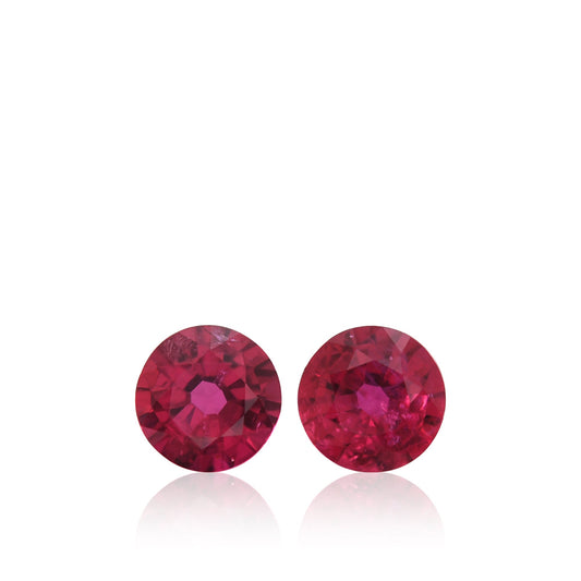 0,95 Karat roter runder Rubin aus Mosambik