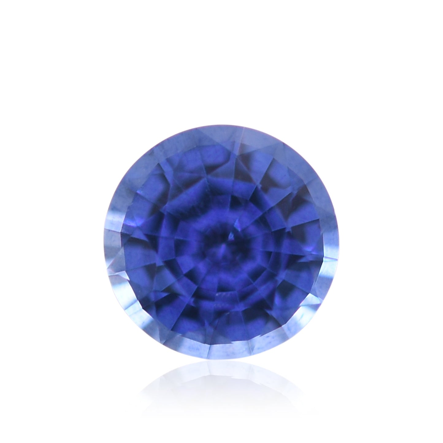 0,95 Karat blauer runder Saphir aus Sri Lanka