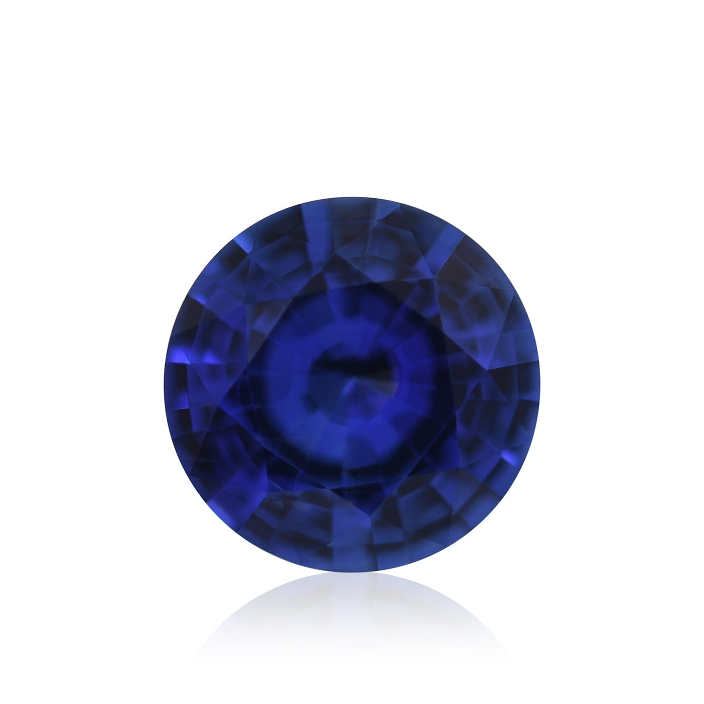 0,96 Karat blauer runder Saphir aus Sri Lanka