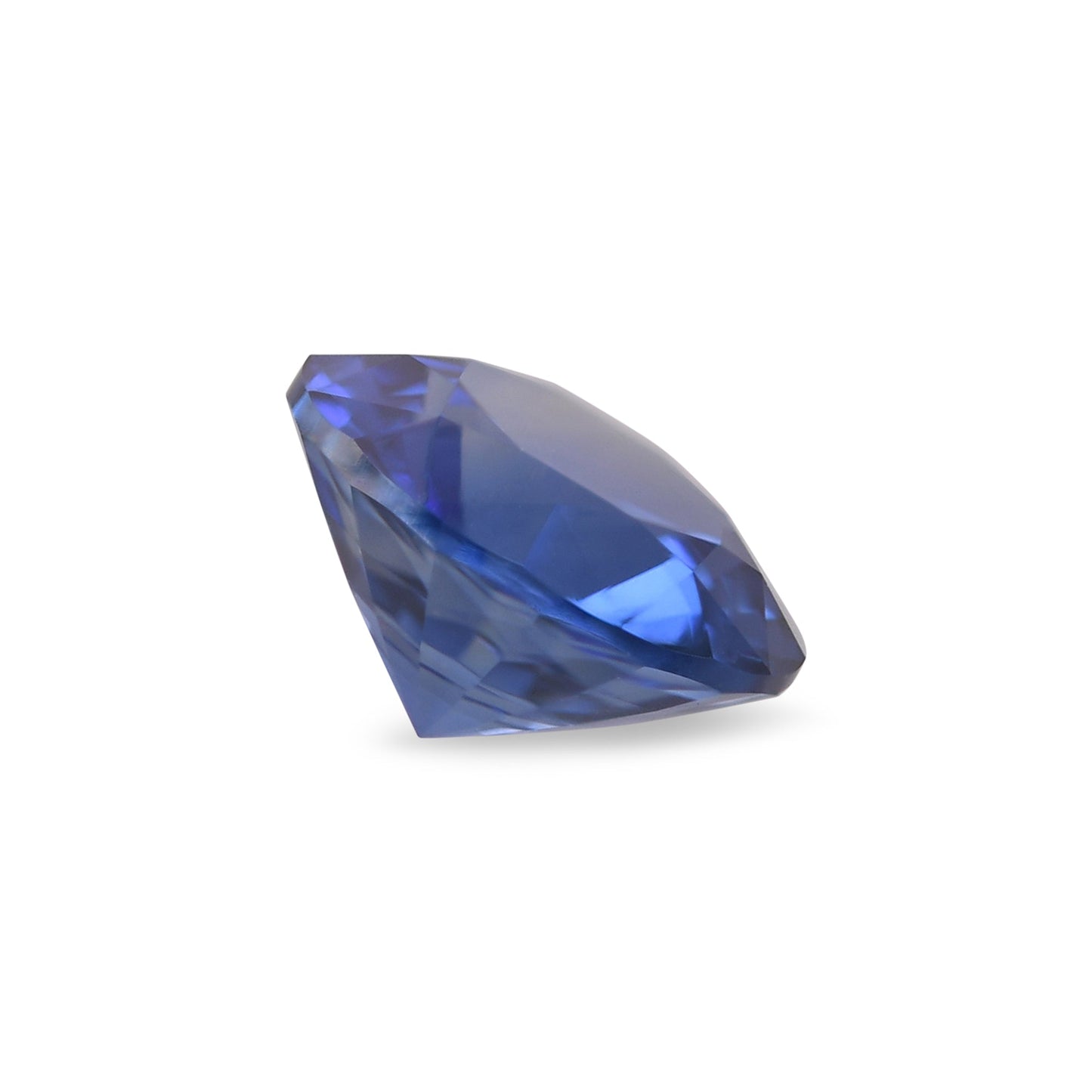 0,96 Karat blauer runder Saphir aus Sri Lanka