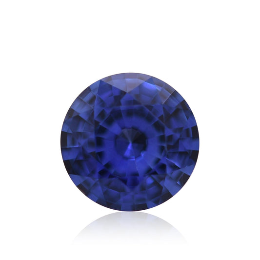 0,96 Karat blauer runder Saphir aus Sri Lanka