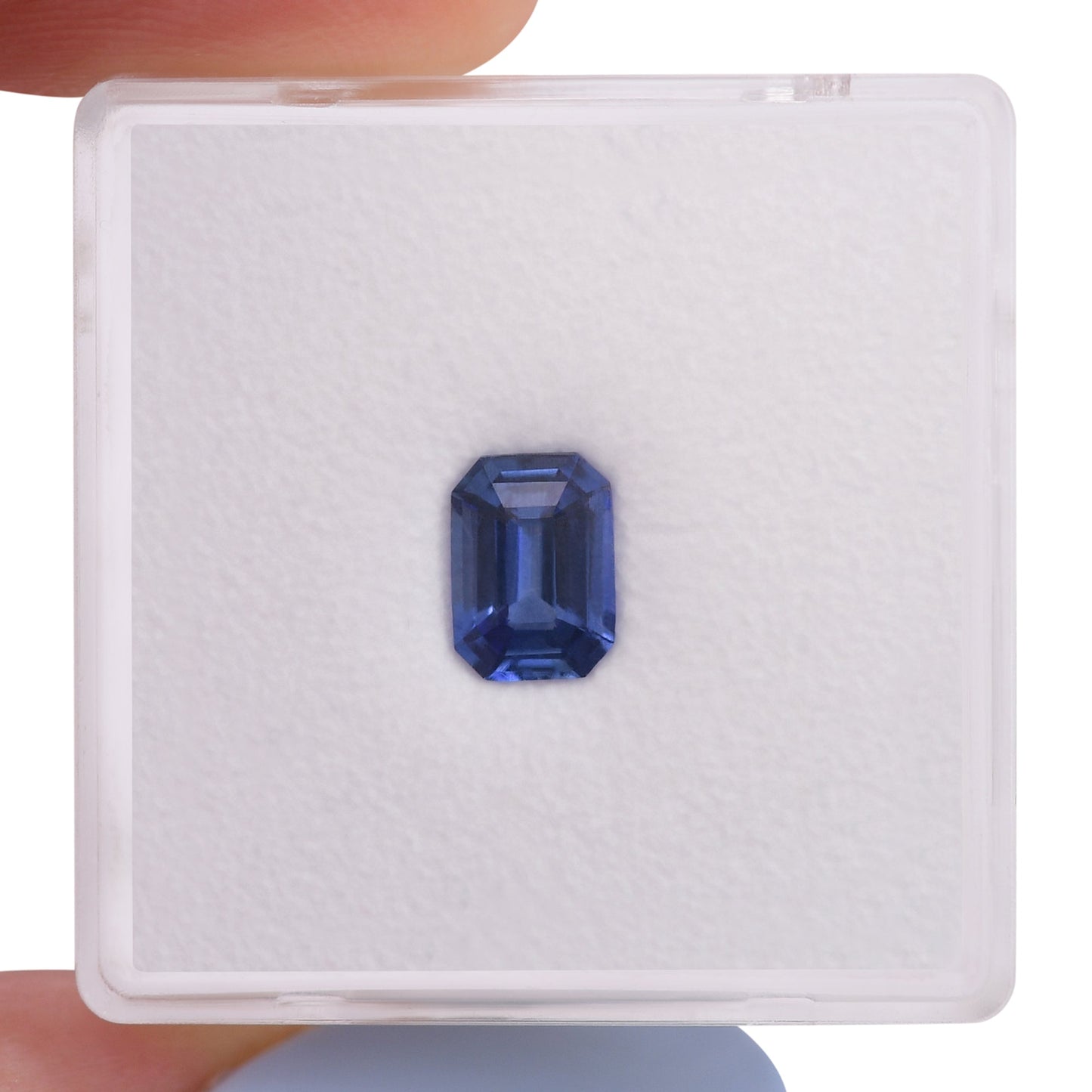 0,96 Karat blauer Smaragd-Saphir aus Sri Lanka