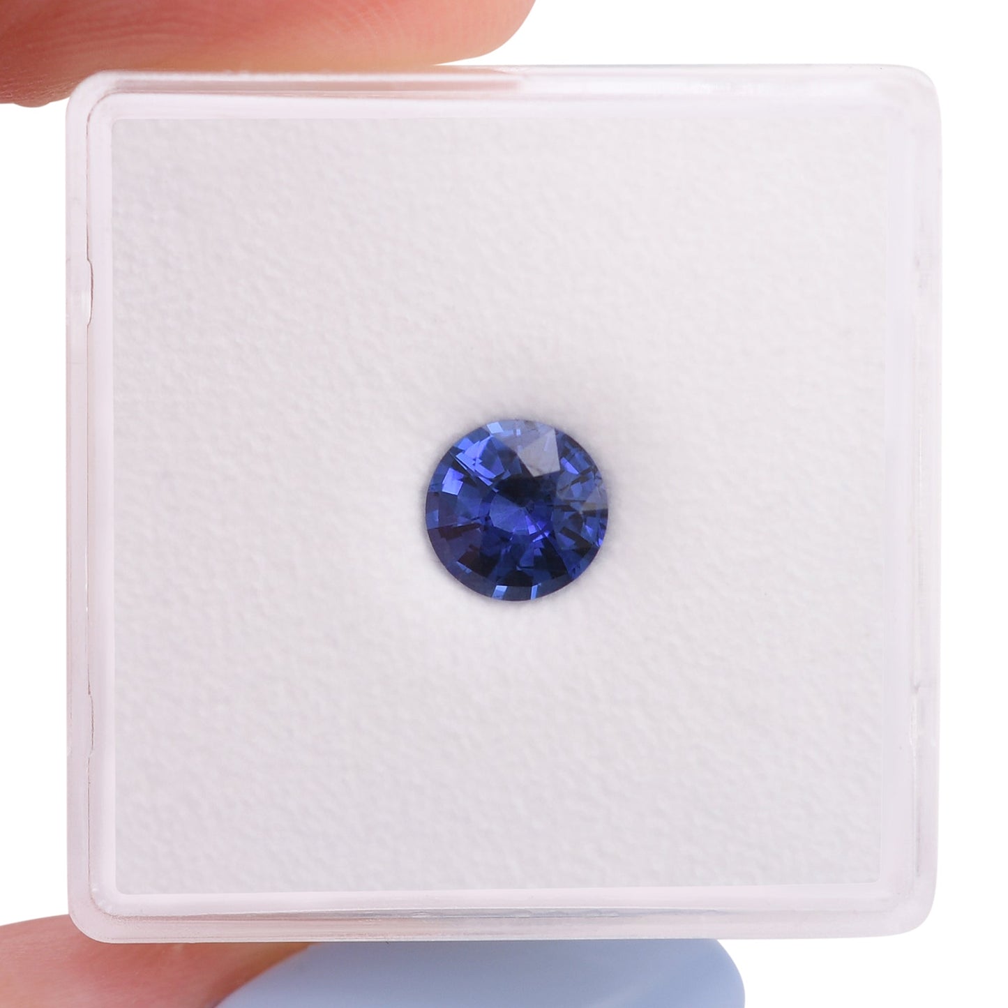 0,97 Karat blauer runder Saphir aus Sri Lanka