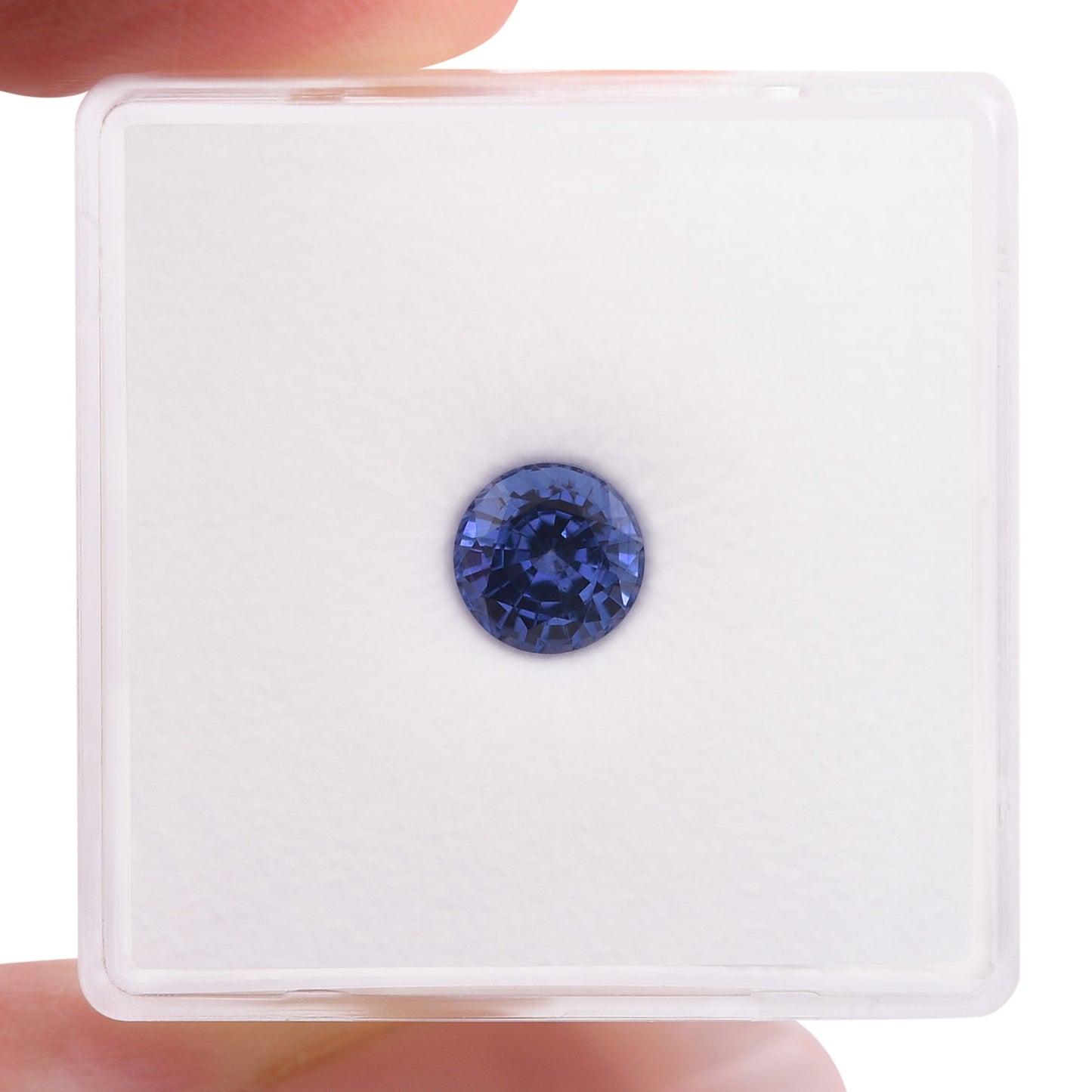 0,97 Karat blauer runder Saphir aus Sri Lanka