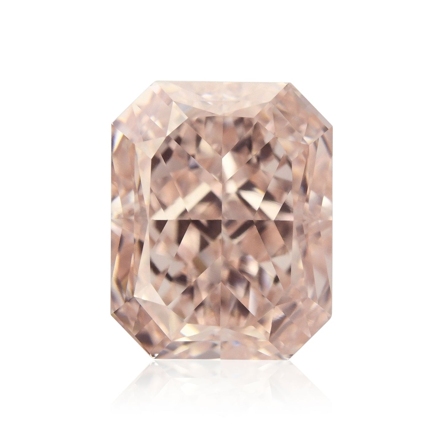 1,00 Karat Fancy Brownish Pink Radiant Diamant VVS2 GIA