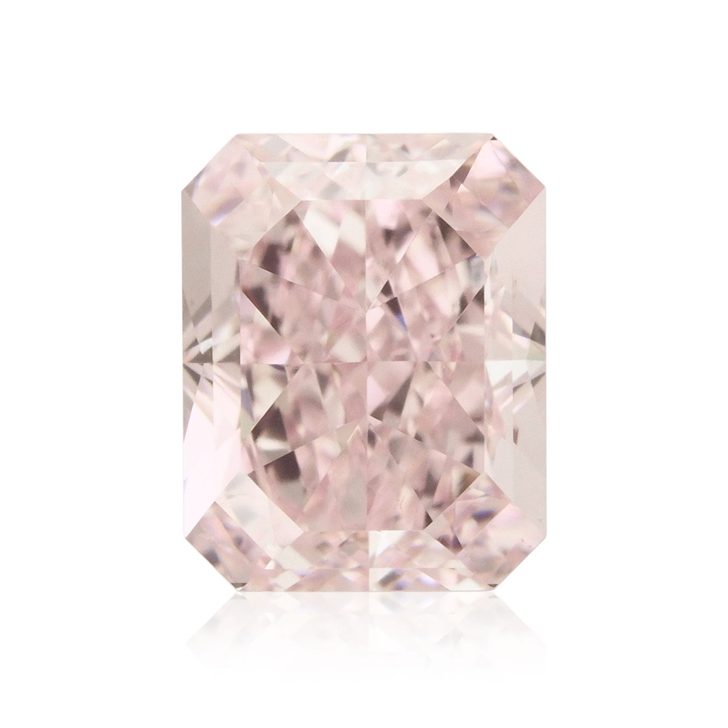 1.00 Carat Fancy Light Pink Radiant Diamond VS2 GIA