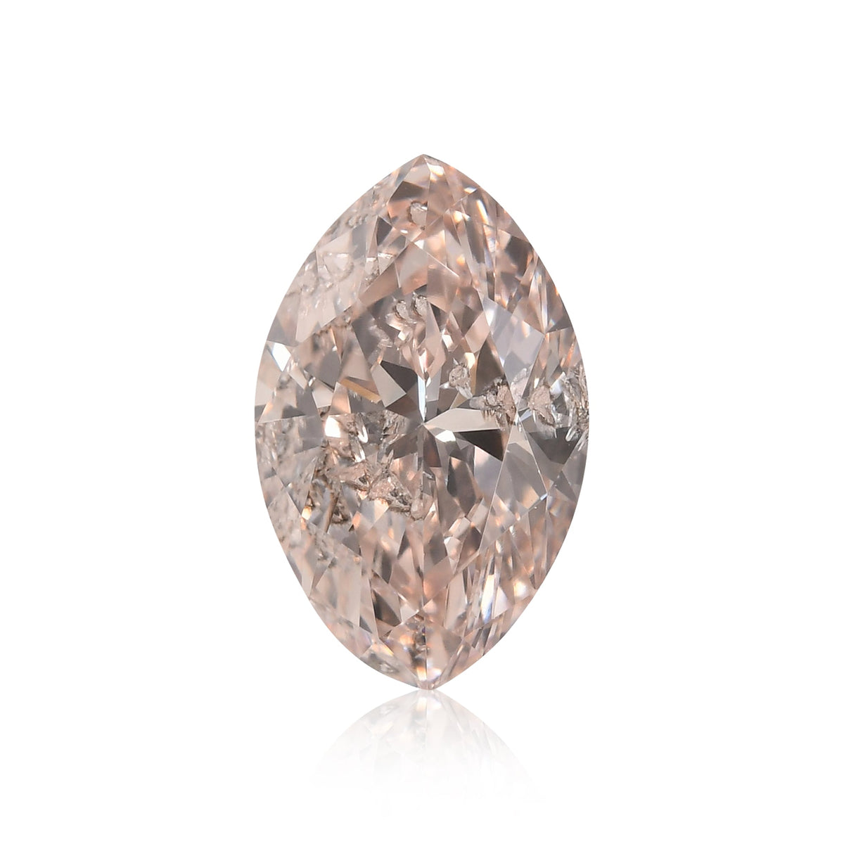 Marquise-Diamant | 1,0 ct | Fancy Light Pink Brown | (I1) | GIA | Ref 593695