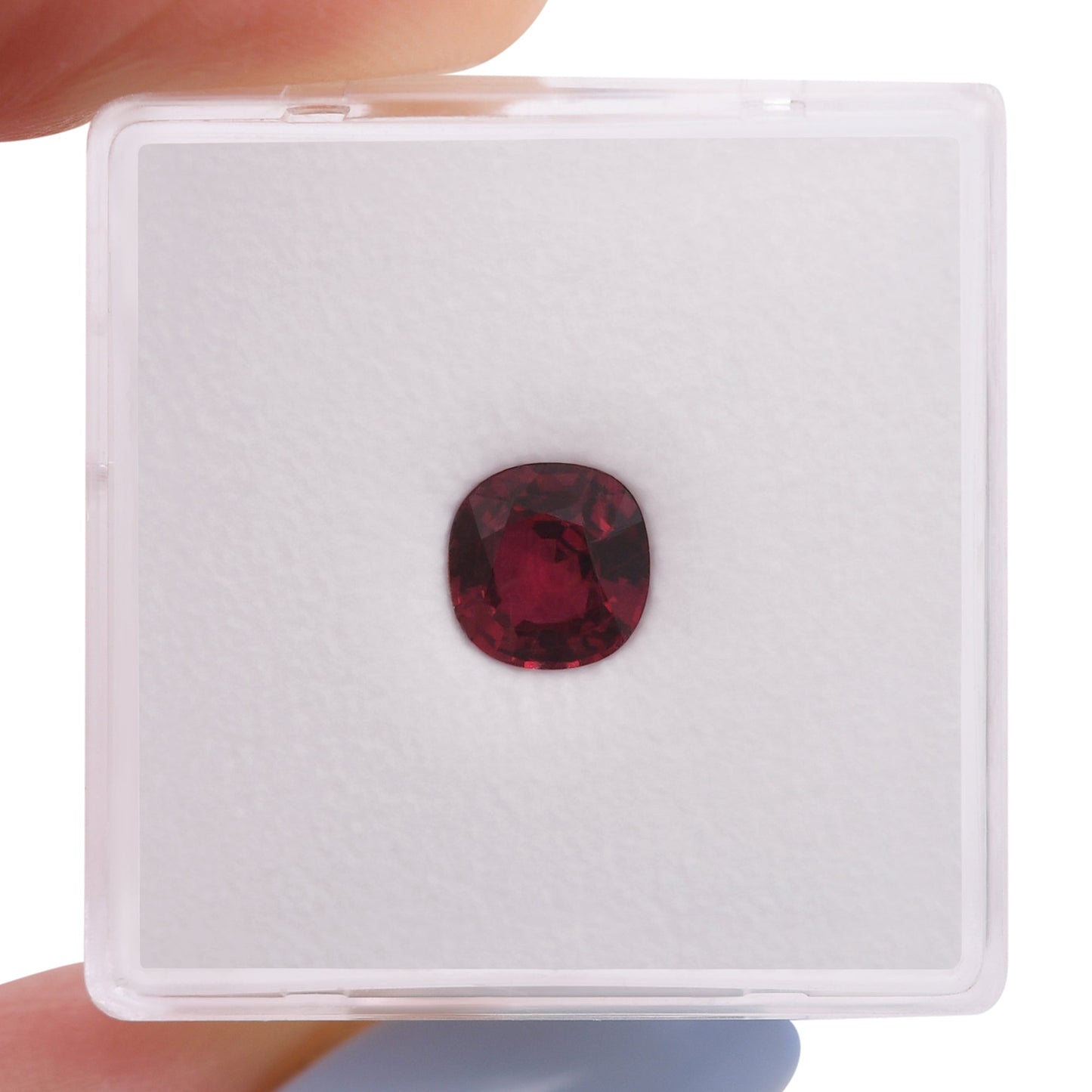 1,00 Karat roter Mosambik-Kissenrubin