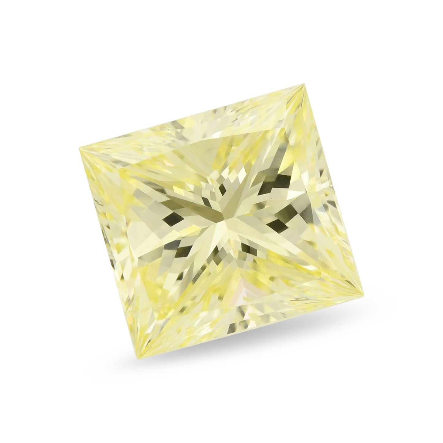 1,01 Karat Fancy Yellow Princess Diamant SI1 GIA